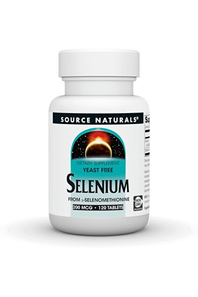 source naturals Selenium (from L-selenomethionine), 200 mcg, 120 Tablets