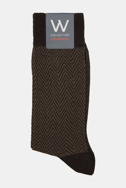 W Collection BALIKSIRTI DESENLİ SOKET ÇORAP