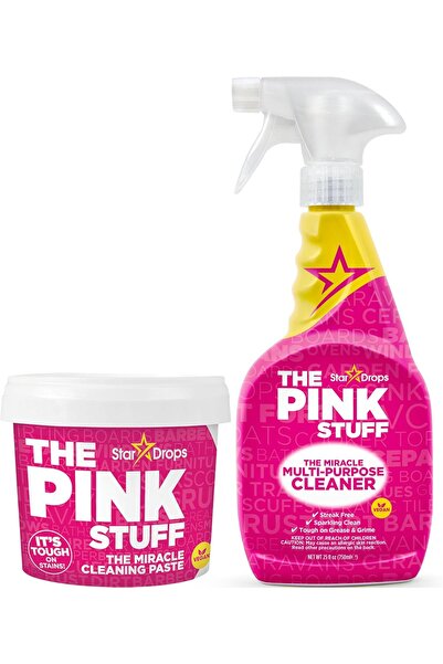 Stardrops - عبوة من معجون التنظيف المعجزة ورذاذ متعدد الأغراض من ذا بينك ستاف، قطعتان