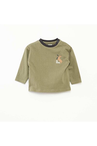 KİABİ Long-sleeved T-shirt KHAKI