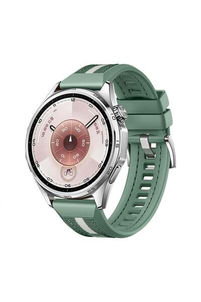 UnDePlus Huawei Watch GT 6/5/4/3/2 Pro 46mm Ultimate SE Elite Kordon Lansman Kumaş Dikişli Silikon 102