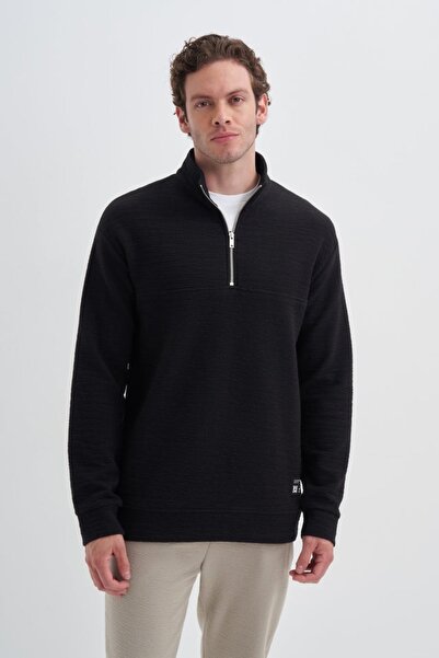 Cazador εφαρμοστό ψηλός λαιμός Φούτερ με σχέδιο ζακάρ