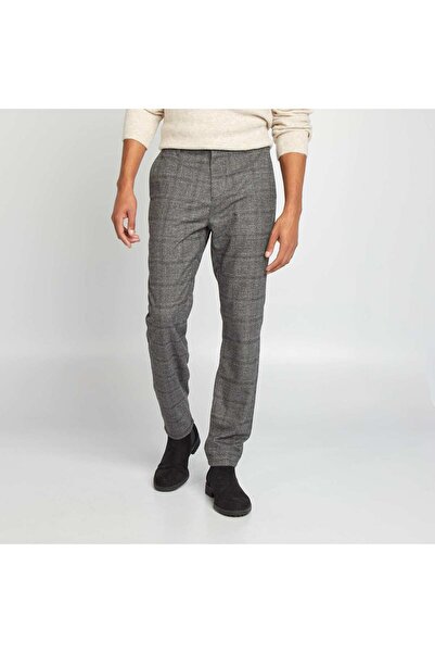 KİABİ Checked chinos GREY