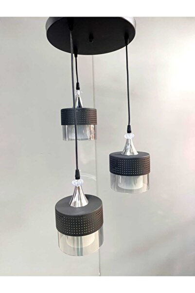 AVİZEM 3LÜ FÜME ÇİFT CAM SARKIT