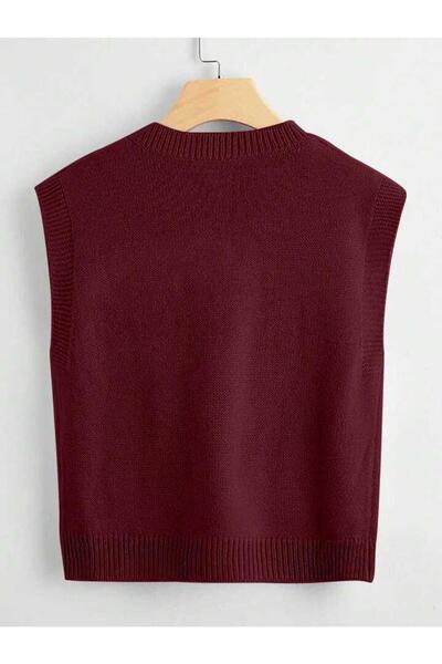 ATE ÖZGÜNEŞ TRİKO TEKSTİL Women's Knitwear V-Neck Solid Sweater