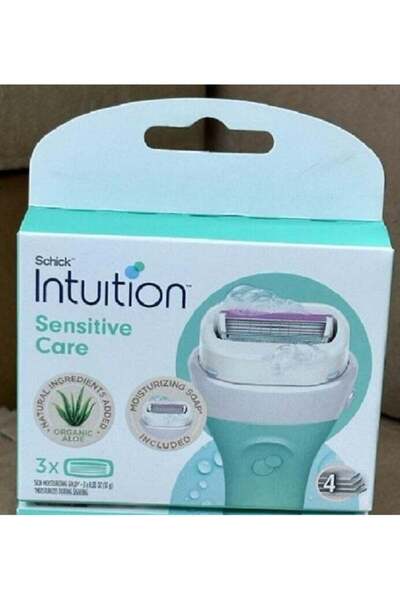 Schick خراطيش إعادة تعبئة شفرة الحلاقة المرطبة المتقدمة من إنتويشن سينسيتيف أ...