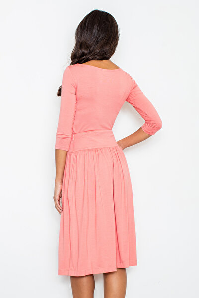 Figl Elegant pink midi set with 3/4 sleeves M322 size L