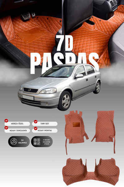 stiloto دواسة سيارة جلدية لسيارة أوبل أسترا جي (1998-2004) طراز 7D |   حماية ...