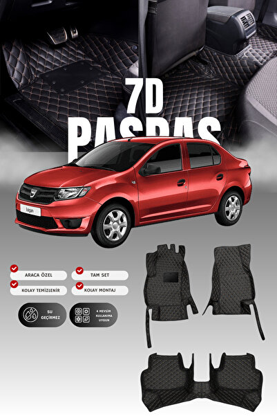 stiloto دواسة سيارة جلدية سباعية الأبعاد لداسيا لوجان (2012-2020) |   حماية ك...