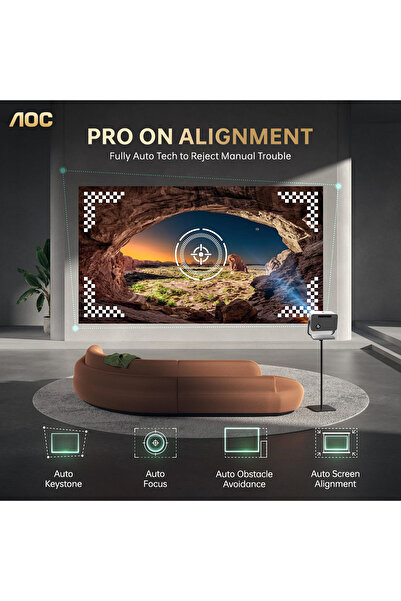 Aoc -Portable-Projector|1080P-Resolution|Compatible-with-IOS-Android-PC-PS4-PS5