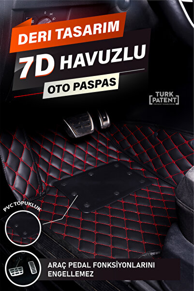 stiloto Chery Tiggo 7 Pro (2020 and Later) 7D Leather Pool-Type Auto Floor Mat | Full Protection & Quick Assembly