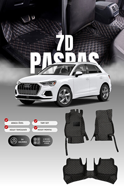 stiloto سجادة أرضية للسيارة من الجلد لسيارة أودي Q3 (2018 وما بعدها) 7D |   ح...