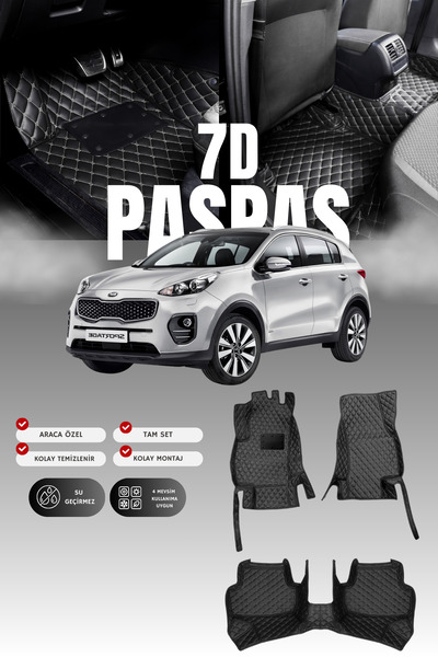 stiloto دواسة سيارة جلدية سباعية الأبعاد لكيا سبورتاج (2016-2021) |   حماية ك...