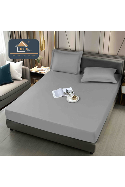 JOJO HOME Waterproof bed cover, 3 pieces, 180x200 cm, Light Grey