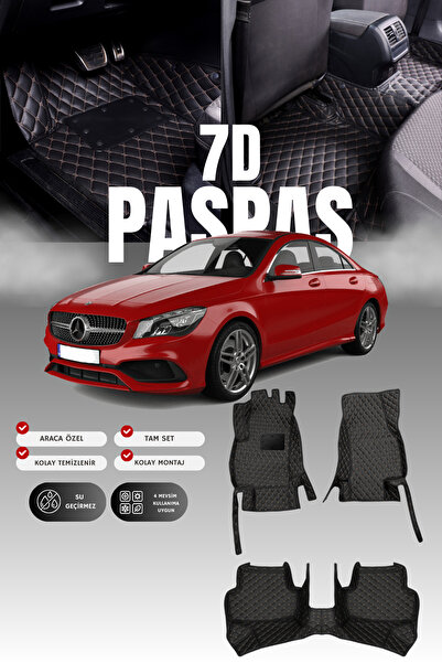 stiloto دواسة سيارة جلدية لمرسيدس CLA 200 / C117 (2013-2026) بتصميم حوض سباحة...