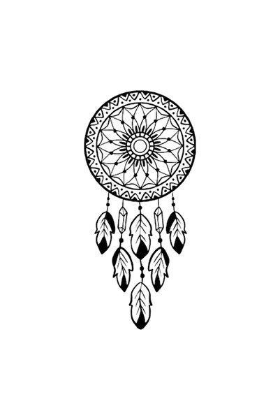 Oracal Dreamcatcher Decorative Wall Sticker, 47×22 cm, Black,