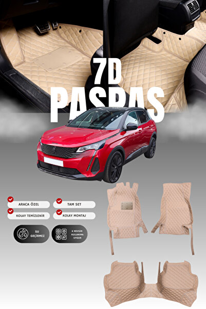 stiloto دواسة سيارة جلدية سباعية الأبعاد لبيجو 3008 (2020-2023) |   حماية كام...