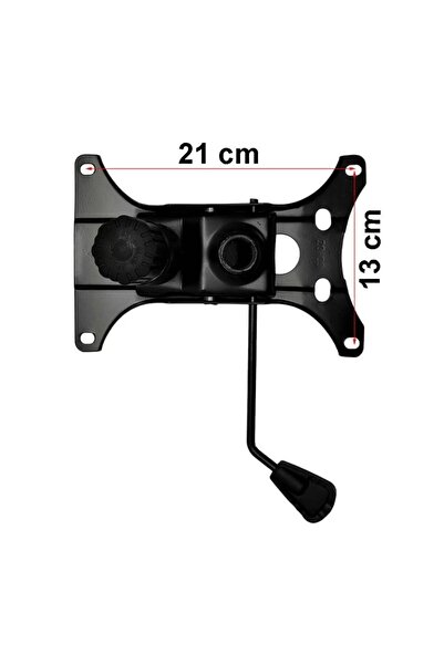 PROCART Office chair mechanism, 3 adjustments, balance plate, 21 cm x 13 cm, black