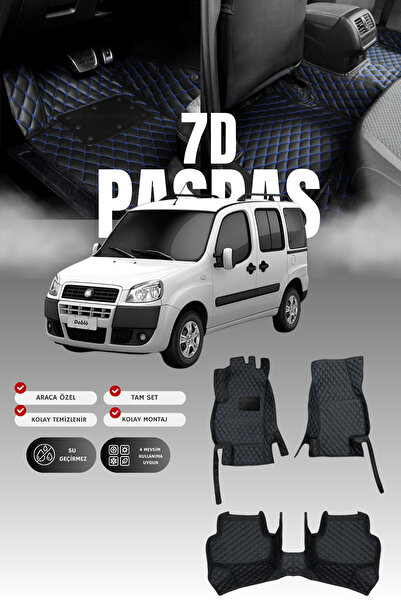 stiloto دواسة سيارة جلدية لسيارة فيات دوبلو (2000-2009) بتصميم حوض سباحة 7D |...