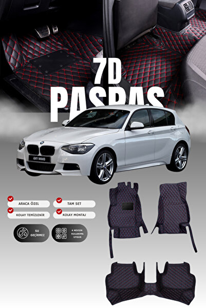 stiloto سجادة أرضية جلدية للسيارة بي إم دبليو الفئة الأولى F20 (2011-2019) بـ...