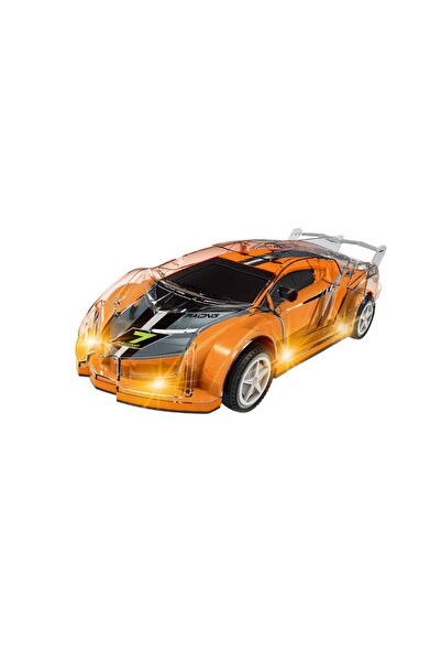 Toysea Rechargeable RC Sports Car with LED Lights, 4-Way Control