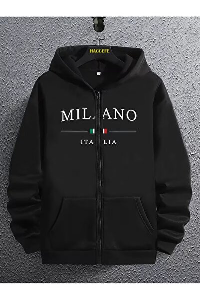 CLASİVA سويت شيرت ميلانو إيلاتيا B مطبوع للجنسين بتصميم خاص منتج جديد K بغطاء...