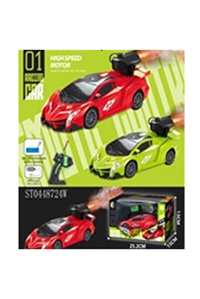 Toysea 1:18 RC Racing Car with Spray Effect, LED Lights, 5 Functions, High-Speed