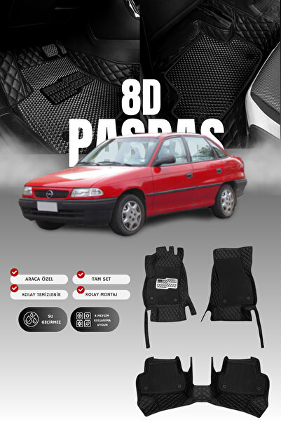 stiloto دواسة سيارة جلدية لسيارة أوبل أسترا إف (2000-2006) 8D |   حماية كاملة...