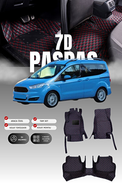 stiloto فرشة أرضية جلدية للسيارة فورد تورنيو كورير (2014-2023) 7D |   حماية ك...