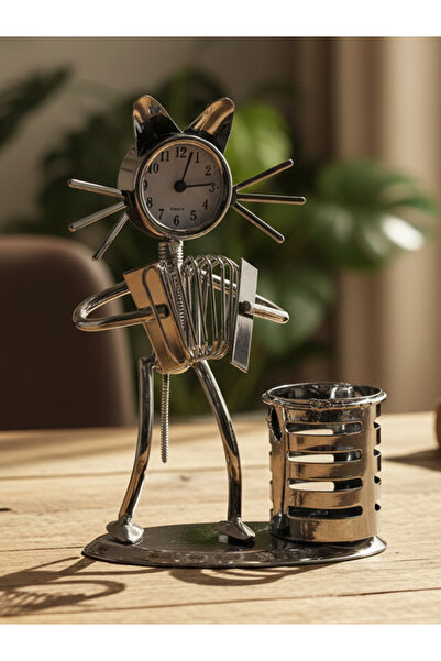 moryconcept Μεταλλικό ρολόι και θήκη για στυλό με μουσικό ακορντεόν – 17x12 εκ.