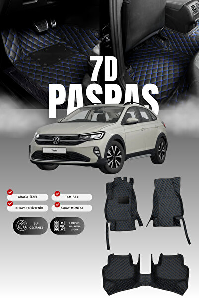 stiloto فولكس فاجن تايجو (2022 وما بعده) حصيرة أرضية للسيارة من الجلد 7D |   ...