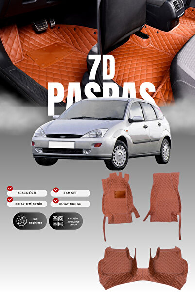 stiloto سجادة أرضية للسيارة من الجلد لفورد فوكس (1998-2004) طراز 7D |   حماية...