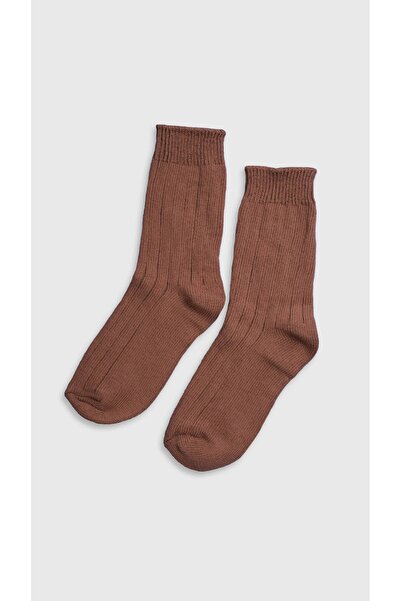 Buly Corded Fabric Knitted Winter Long Socks