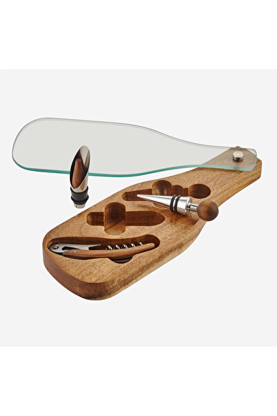 CHIARA ALESSI Acacia Elegance Brown Bamboo Corkscrew