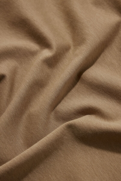 W Collection Camel Circular Neck Long Sleeve Sweatshirt