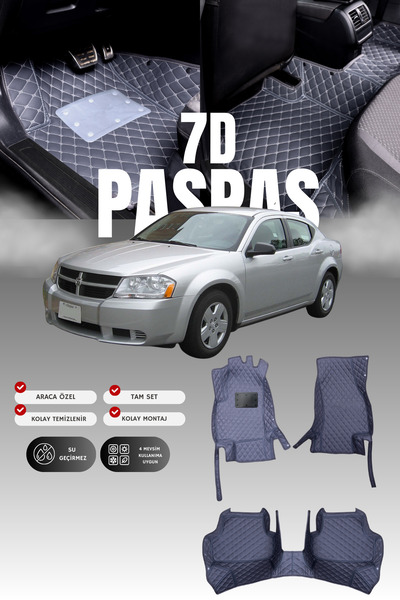 stiloto دواسة سيارة جلدية سباعية الأبعاد لسيارة دودج أفينجر (2007-2014) |   ح...