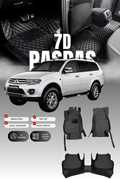 stiloto دواسة سيارة جلدية من ميتسوبيشي باجيرو (2008-2015) بتصميم 7D |   حماية...