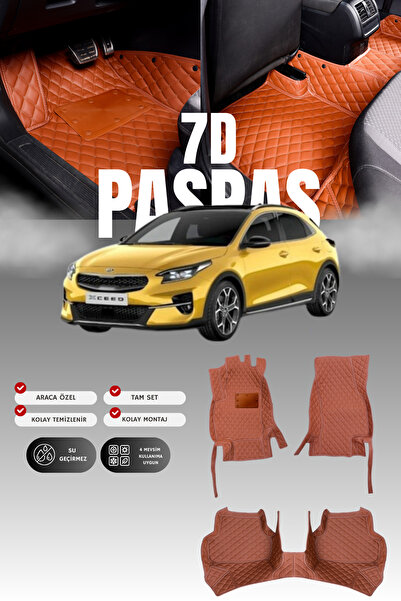 stiloto سجادة أرضية للسيارة من الجلد بتصميم حوض السباحة لسيارة كيا إكسيد (201...