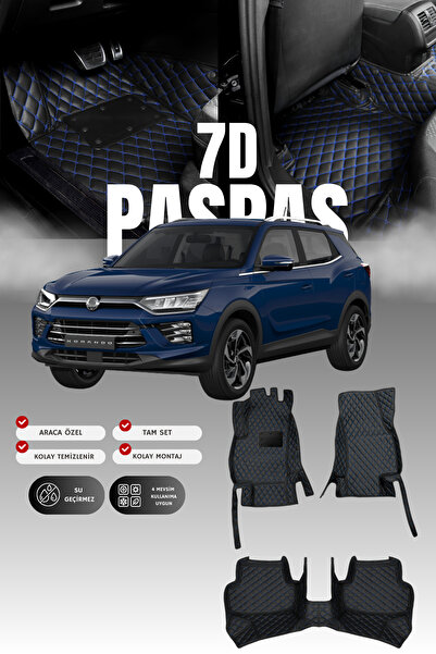 stiloto سجادة أرضية جلدية للسيارة سانغ يونغ كوراندو (2019-2024) بتصميم 7D |  ...