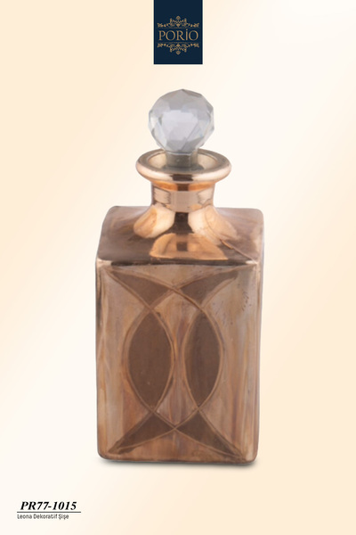 Porio Leona 19x8 cm Dekoratif Modern Cam Şişe PR77-1015