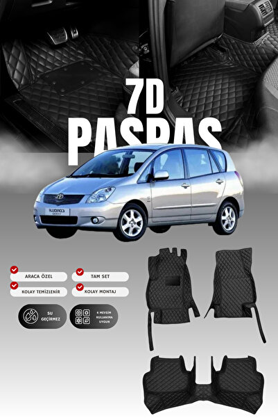 stiloto دواسة سيارة تويوتا كورولا فيرسو (2001-2004) من الجلد بتصميم حوض سباحة...