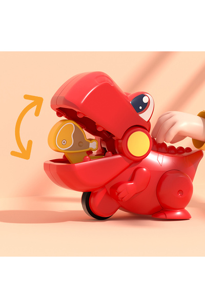 Ominii 9pcs Pocket Dinosaur Toy Car Training Grasping Skills, Early Education, Crawling Development,