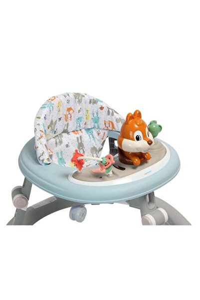 Fun Moment Adjustable Height Foldable Baby Walker 6-18 Months Grey/Blue