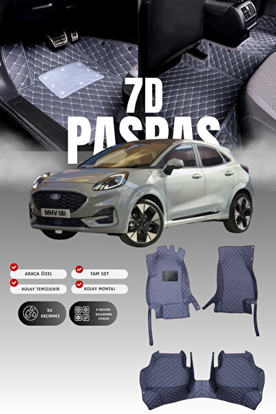 stiloto فورد بوما (2019 وما بعدها) سجادة أرضية للسيارة من الجلد 7D |   حماية ...