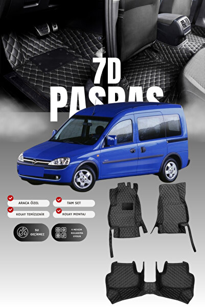 stiloto سجادة أرضية جلدية للسيارة أوبل كومبو سي (2001-2011) 7D |   حماية كامل...