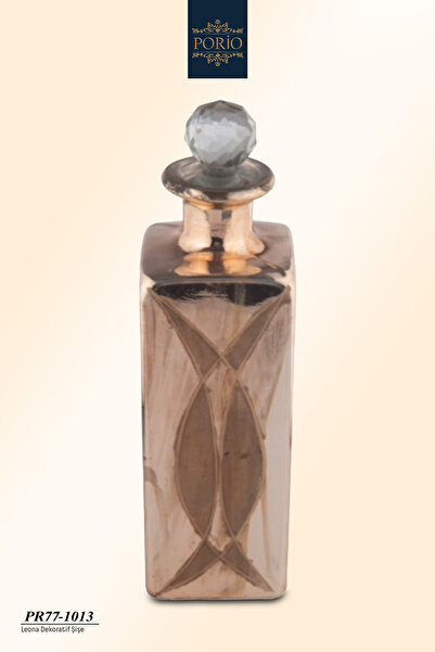 Porio Leona 31x8 cm Dekoratif Modern Cam Şişe PR77-1013