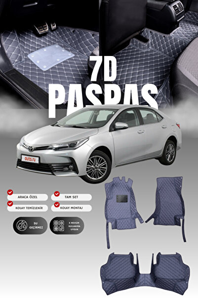 stiloto دواسة سيارة تويوتا كورولا (2016-2018) من الجلد سباعية الأبعاد |   حما...