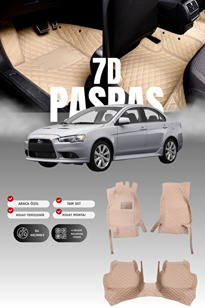 stiloto دواسة سيارة جلدية من ميتسوبيشي لانسر (2010-2015) طراز 7D |   حماية كا...