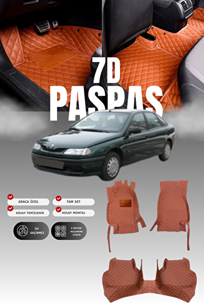 stiloto سجادة أرضية للسيارة من الجلد لرينو لاجونا 1 (1994-2001) طراز 7D |   ح...