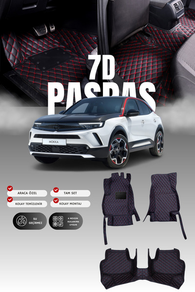 stiloto سجادة أرضية للسيارة من الجلد 7D لسيارة أوبل موكا الكهربائية (2021 وما...